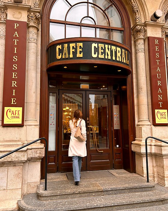The entrance of Café Central